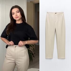 ZARA FAUX LEATHER PANTS